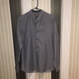 Mandarin Collar Botton Front